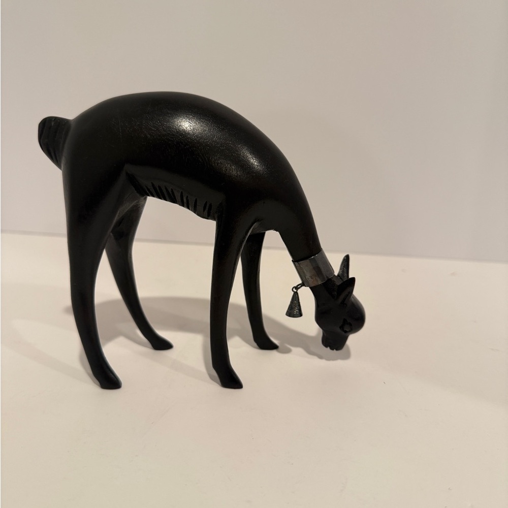 Elegant Black Deer Figurine